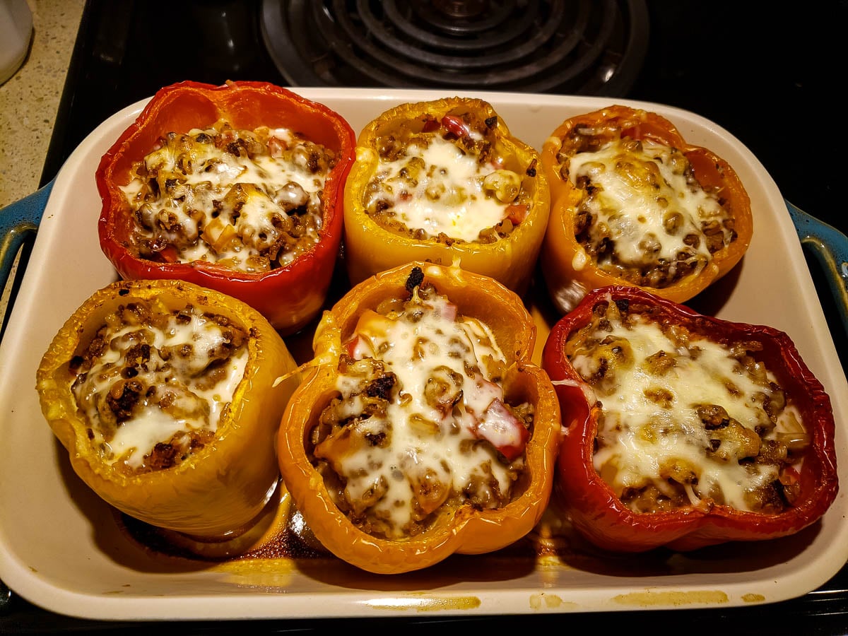 baked stuffed bell peppers