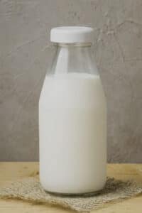 buttermilk in glass jar