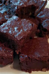 sourdough dark fudgy brownies.