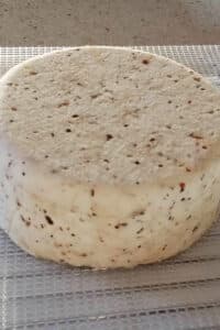Pepper Jack Cheese on plastic mat