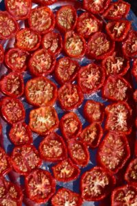 Dehydrated tomatoes.