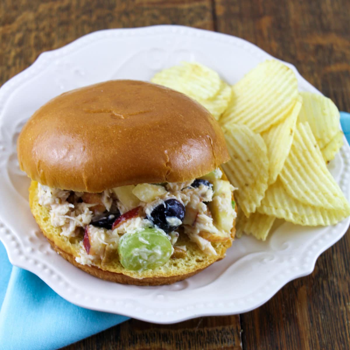 Homemade Chicken Salad Recipe with Fruit and Pecans